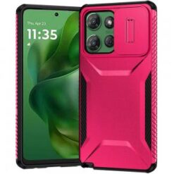 For Motorola Moto G Power 5G 2025 Ultimate U Design Hybrid with Camera Window Covering - Hot Pink