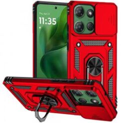 For Motorola Moto G Power 5G 2025 Well Protective Magentic Ring Stand Camera Protective Cover Case -