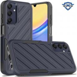 For Samsung A15 5G Noble lined shockproof dual layer hybrid in Slide-Out Package - Blue/Black