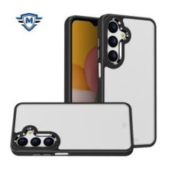 For Samsung A15 5G METKASE Polished Oil Thick Acrylic Metal Button Hybrid Case Cover in Premium Slid