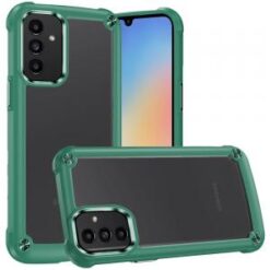 For Samsung A15 5G Ultimate CaseX Transparent Hybrid Case with Metal Buttons And Camera Edges - Migh
