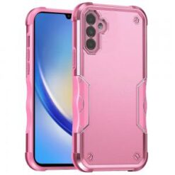 For Samsung A15 5G Exquisite Tough Shockproof Hybrid Case Cover - Pink