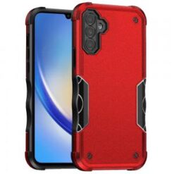 For Samsung A15 5G Exquisite Tough Shockproof Hybrid Case Cover - Red