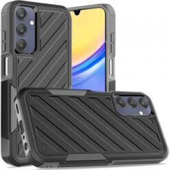 For Samsung A15 5G Noble lined shockproof dual layer hybrid - Black/Grey