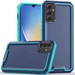 For Samsung A15 5G Rank Tough Strong Modern Fused Hybrid Case Cover - Blue
