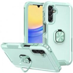 For Samsung A15 5G Superior 3in1 Magnetic Ring Stand Case Cover - Teal