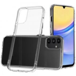 For Samsung A15 5G PURE CRYSTAL Transparent Thick 2.0mm ShockProof Chromed Buttons Case Cover - Clea