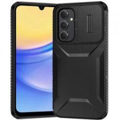 For Samsung A15 5G Ultimate U Design Hybrid with Camera Window Covering - Black