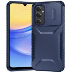 For Samsung A15 5G Ultimate U Design Hybrid with Camera Window Covering - Dark Blue