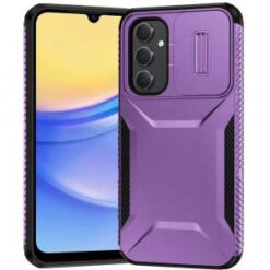 For Samsung A15 5G Ultimate U Design Hybrid with Camera Window Covering - Purple