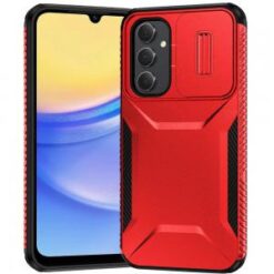 For Samsung A15 5G Ultimate U Design Hybrid with Camera Window Covering - Red