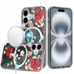 iPhone 16 Plus 6.7 inch Thick Hybrid Design Cover Case - E