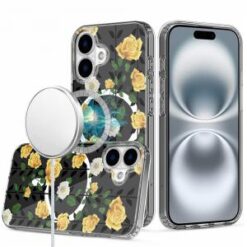 iPhone 16 6.1 inch Thick Hybrid Design Cover Case - H