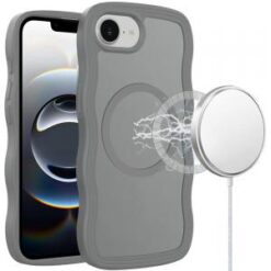 iPhone 16E (E edition) / SE4 (2025) Grip Hand Magnetic Ring HQ Hybrid - Grey