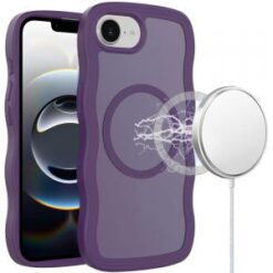 iPhone 16E (E edition) / SE4 (2025) Grip Hand Magnetic Ring HQ Hybrid - Dark Purple