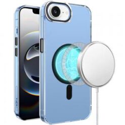 iPhone 16E / SE4 Matching Clear Transparent Circle Design Case Cover - Black