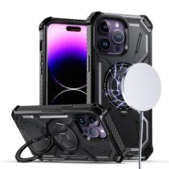 iPhone 15 Pro Premium Circle [Magnetic Circle] KickKickstand - Black