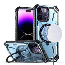 iPhone 15 Pro Premium Circle [Magnetic Circle] KickKickstand - Light Blue