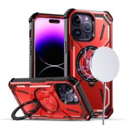 iPhone 15 Pro Premium Circle [Magnetic Circle] KickKickstand - Red