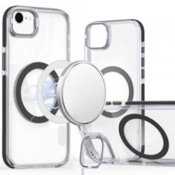 iPhone 16E / SE4 MagSonic Camera Bracket Stand Magnetic Ring Circle Hybrid - Black