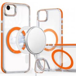 iPhone 16E / SE4 MagSonic Camera Bracket Stand Magnetic Ring Circle Hybrid - Orange