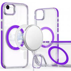 iPhone 16E / SE4 MagSonic Camera Bracket Stand Magnetic Ring Circle Hybrid - Purple