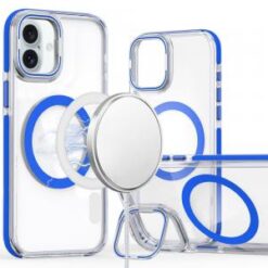 iPhone 16 6.1 inch MagSonic Camera Bracket Stand Magnetic Ring Circle Hybrid - Blue