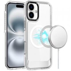 iPhone 16 6.1 inch Thick Transparent HQ [Magnetic Circle] Case - Clear