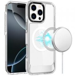 iPhone 16 Pro 6.3 inch Thick Transparent HQ [Magnetic Circle] Case - Clear