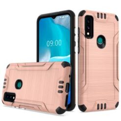 iPhone 15 Pro Max METKASE Strong Tough Metallic Design Hybrid in Premium Slide-Out Package - Ros
