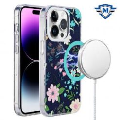 iPhone 15 Pro METKASE Double Protection IMD Design Pattern [Magnetic Circle] Premium Case - Gala