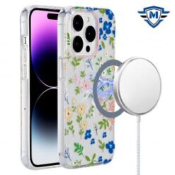 iPhone 15 Pro METKASE Double Protection IMD Design Pattern [Magnetic Circle] Premium Case - Mult