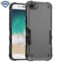 METKASE  iPhone 16E / SE4 Exquisite Tough Shockproof Hybrid Case Cover - Grey