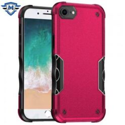METKASE  iPhone 16E / SE4 Exquisite Tough Shockproof Hybrid Case Cover - Hot Pink