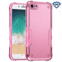 METKASE  iPhone 16E / SE4 Exquisite Tough Shockproof Hybrid Case Cover - Pink