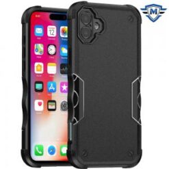 iPhone 16 6.1 inch METKASE Exquisite Tough Shockproof Hybrid Case Cover in Slide-Out Package - B