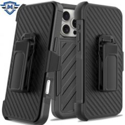 iPhone 16 Pro 6.3 inch METKASE Noble lined shockproof dual layer hybrid in Slide-Out Package - B