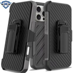 iPhone 16 Pro 6.3 inch METKASE Noble lined shockproof dual layer hybrid in Slide-Out Package - B