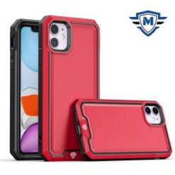 iPhone 15 Pro METKASE Rank Tough Strong Modern Fused Hybrid in Slide-Out Package - Red