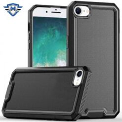 METKASE  iPhone 16E / SE4 Rank Tough Strong Modern Fused Hybrid - Black
