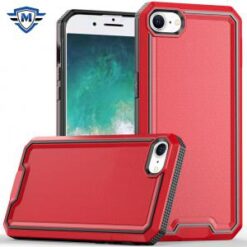 METKASE  iPhone 16E / SE4 Rank Tough Strong Modern Fused Hybrid - Red