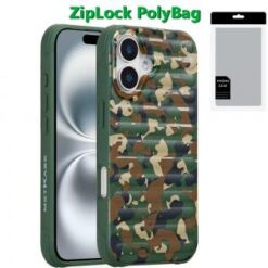 [PolyBag]  iPhone 16 6.1 inch Magnetic Chrome Case - Camo