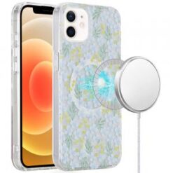 [PolyBag]  iP15 Pro Max Magnetic Double Layer IMD Design Case - Floral C