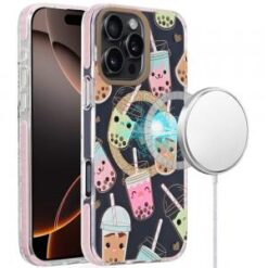 [PolyBag]  iPhone 16 6.1 inch Magnetic Double Layer IMD Design Case - Boba
