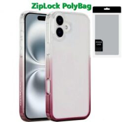 [PolyBag]  iPhone 16 6.1 inch Magnetic Space Gradiant Case - Two Tone Pink