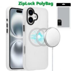 [PolyBag]  iPhone 16 6.1 inch Magnetic BOLD Hybrid - White