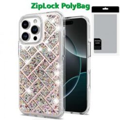[PolyBag]  iPhone 16 Pro 6.3 inch Bling Hybrid Case Cover - C