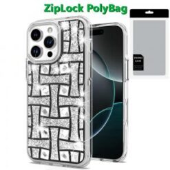 [PolyBag]  iPhone 16 Pro 6.3 inch Bling Hybrid Case Cover - K