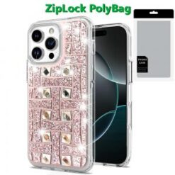 [PolyBag]  iPhone 16 Pro 6.3 inch Bling Hybrid Case Cover - L