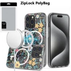[PolyBag]  iP15 Pro Max Thick Hybrid Design Cover Case - C